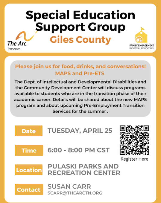Giles County Special Education Support Group