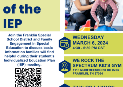 Basics of the IEP – Franklin Special School District