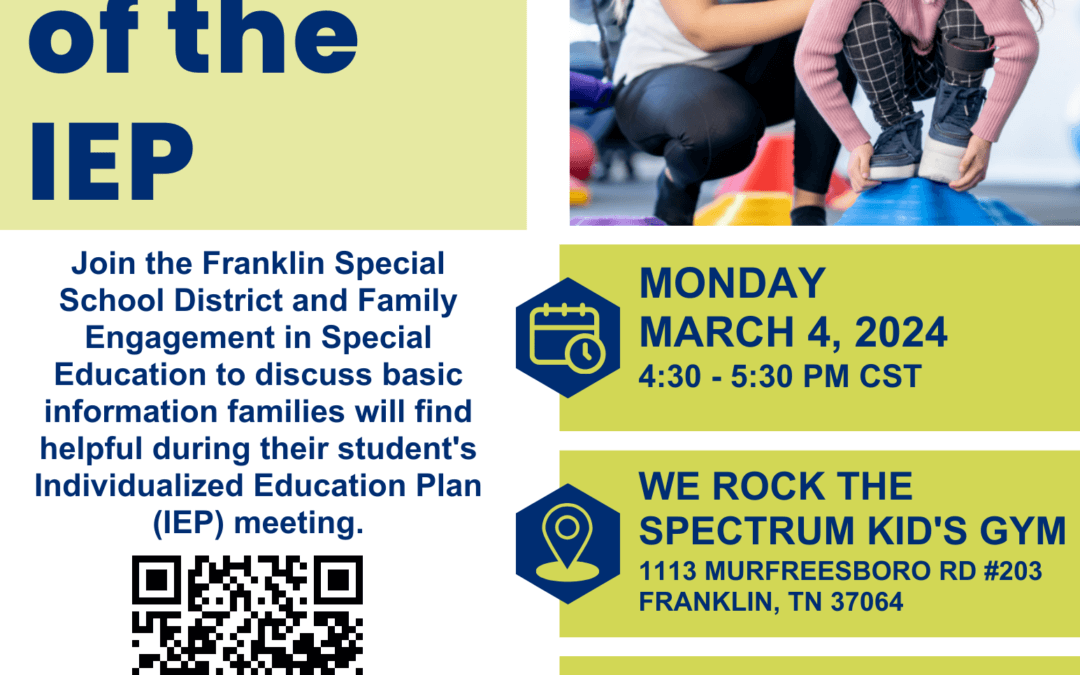 Basics of the IEP – Franklin Special School District