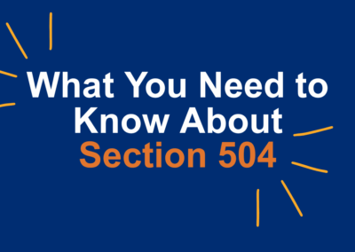 What you need to know about Section 504