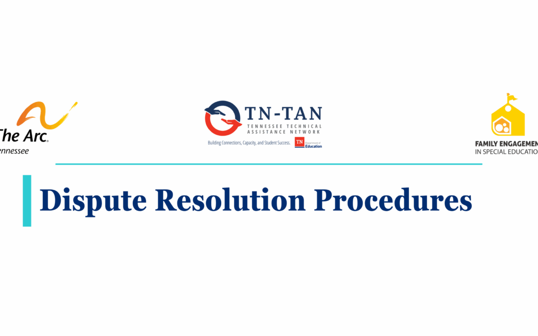 Dispute Resolution Procedures