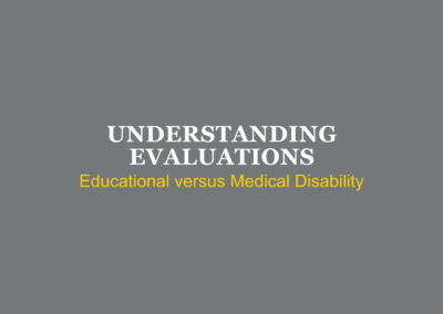 Understanding Evaluations