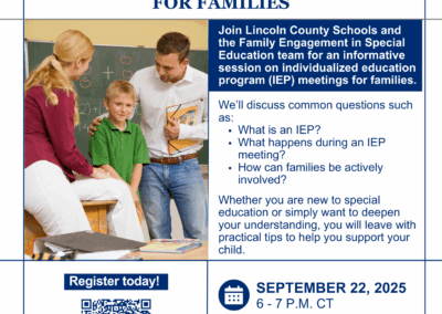 Lincoln County Schools – Overview of the Individualized Education Program (IEP) for Families