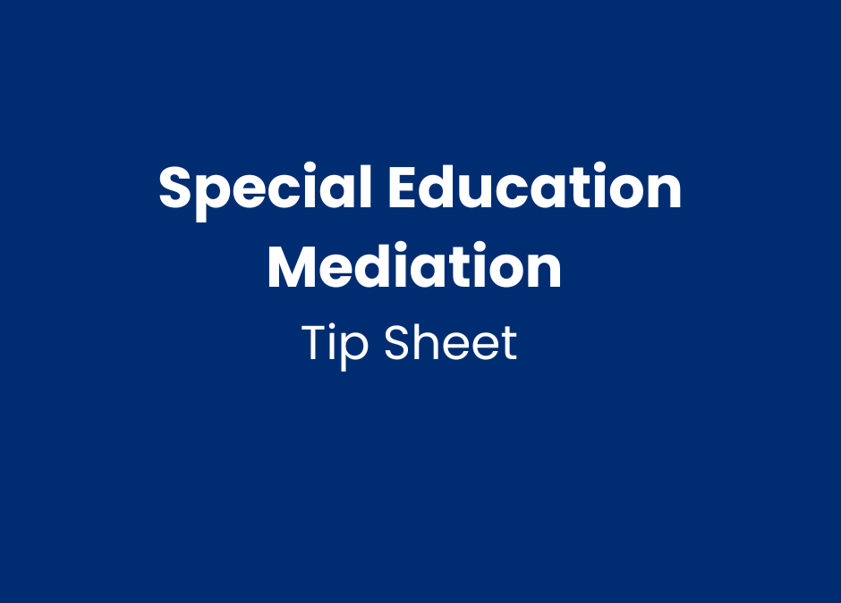 Special Education Mediation