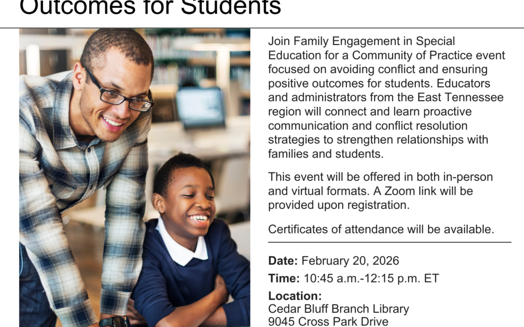 East Tennessee Region – Community of Practice