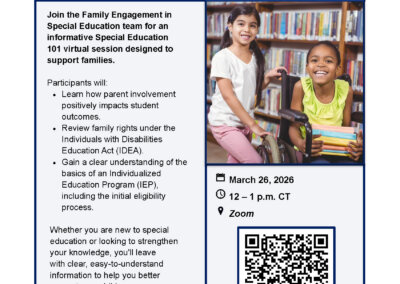 Special Education 101 Virtual Series for Families