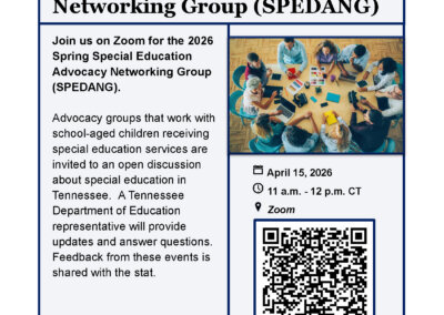 Middle Tennessee Spring Special Education Advocacy Networking Group (SPEDANG)