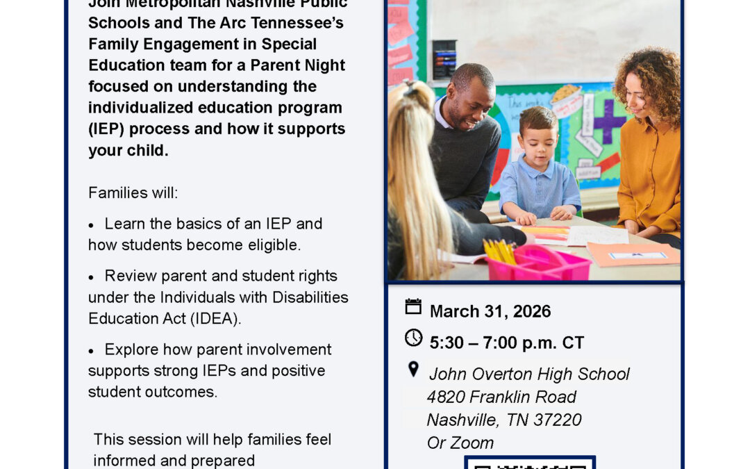 Metro Nashville Public Schools Parent Night- Overview of the Individualized Education Program (IEP)