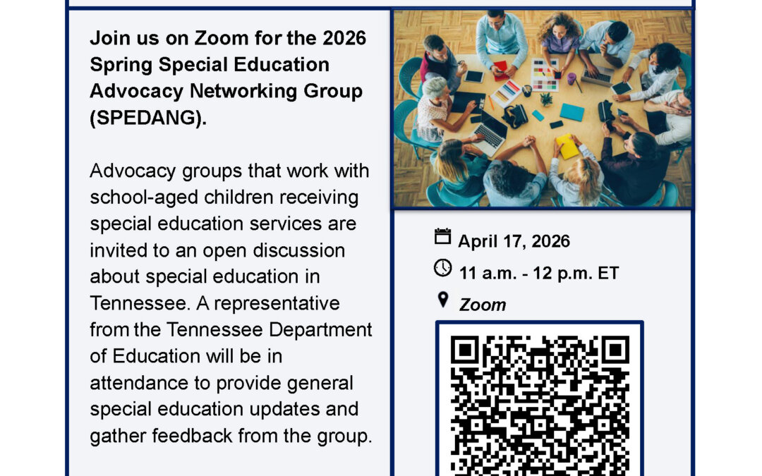 Southeast Tennessee Spring Special Education Advocacy Networking Group (SPEDANG)