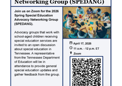 Southeast Tennessee Spring Special Education Advocacy Networking Group (SPEDANG)