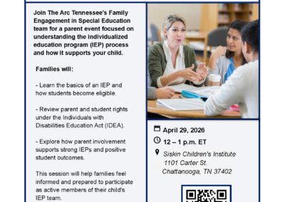 Southeast Tennessee – Overview of the Individualized Education Program (IEP) for Families